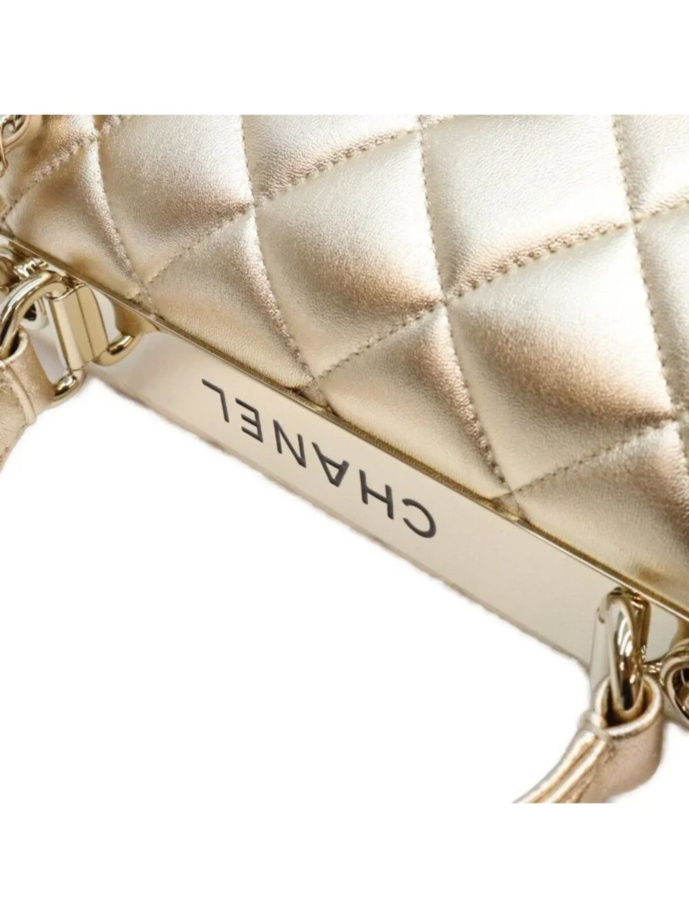 Chanel Gold Trendy CC Small Lambskin Shoulder Bag